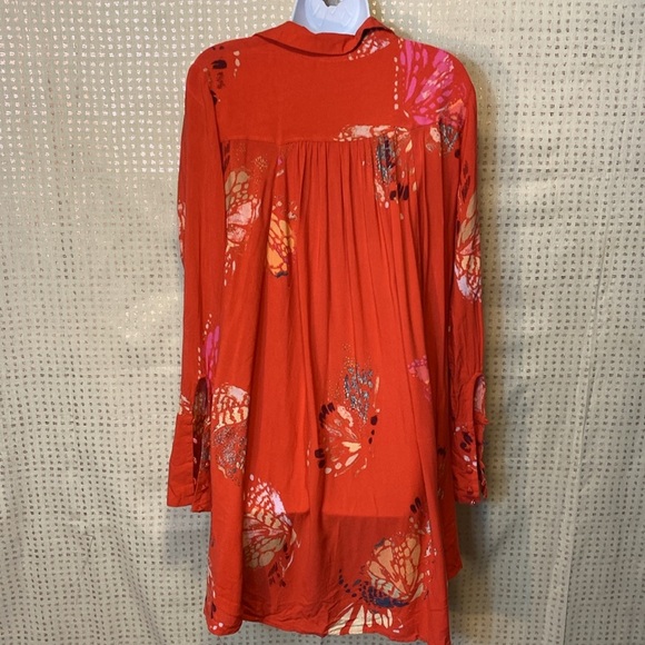 Free People Red Floral Tunic - Picture 8 of 9